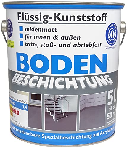 Betonfarbe Anthrazit Dynamic24 10 Liter Flüssig Kunststoff 2x 5L