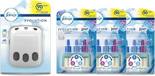 Febreze Duftstecker Set 3Volution mit 3 Nachfüllflaschen Lenor