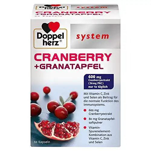 Cranberry-Kapseln Doppelherz System Cranberry und Granatapfel