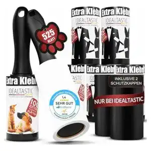 Fusselroller Idealtastic zur Entfernung von Tierhaaren und Fusseln