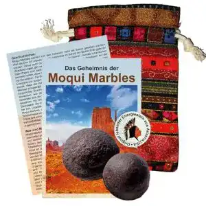 Moqui Marbles Methusalem Set 4-teilig 20-25mm mit Zertifikat
