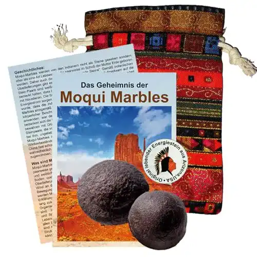 Moqui Marbles Methusalem Set 4-teilig 20-25mm mit Zertifikat