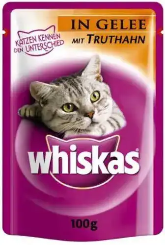 Whiskas Nassfutter mit Lamm in Gelee 24x 100g für Katzen