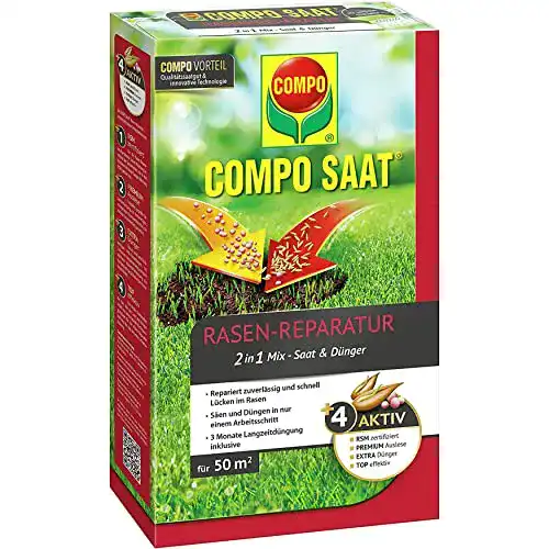 Compo Rasendünger für Rasenreparatur und Regeneration