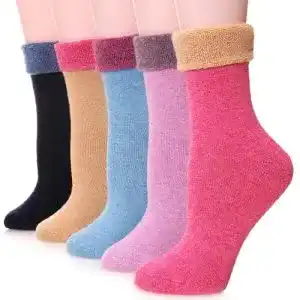 Merino Socken für Damen von EBMORE Warme Wollsocken im Set
