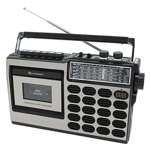 Kassettenrecorder Soundmaster RR18SW mit USB und SD-Karten Slot