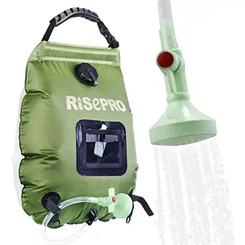 Campingdusche RISEPRO Solar-Duschtasche mit 20 Litern Fassungsvermögen