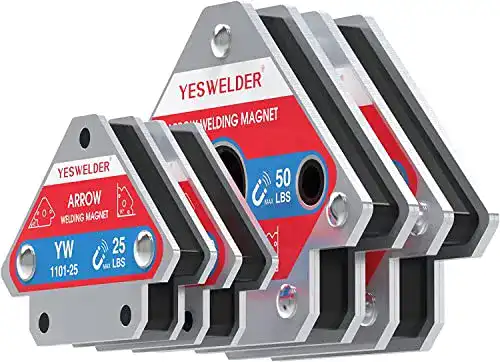 Winkelmagnet YESWELDER 4 Stück – 25LB und 50LB für präzise Schweißarbeiten