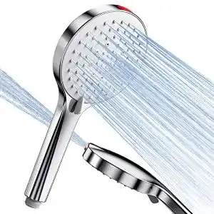 Srewoshs Wassersparender Duschkopf mit Handbrause und 6 Strahlarten