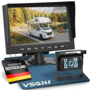 Rückfahrkamera VSG 24 7 Zoll Camper-Set mit Monitor und Kabel