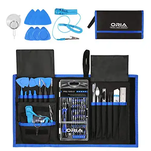 ORIA Schraubendreher Set 76 in 1 mit Magnet und Zubehör