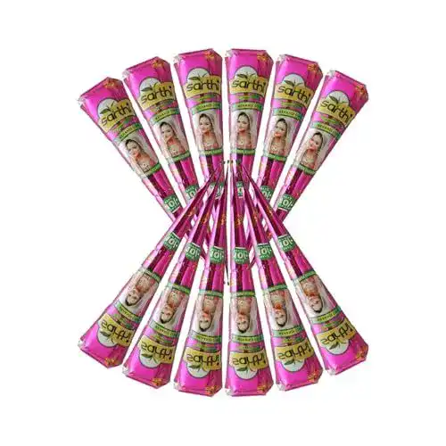 Henna Tattoo Farbe Kajal Sarthi 100% Natürliches Henna 3x Paste Cones