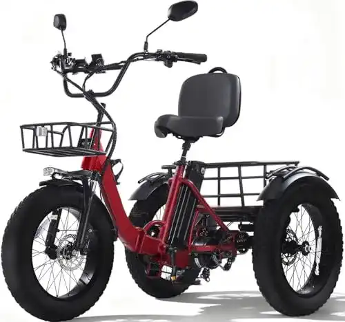 E-Bike Dreirad Kakigo für Erwachsene, 20 Zoll, 250W Motor, faltbar