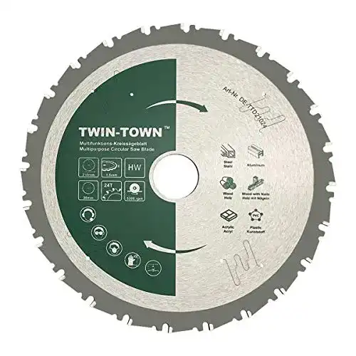 Kreissägeblatt für Aluminium TWIN-TOWN HM 210x30mm Z24