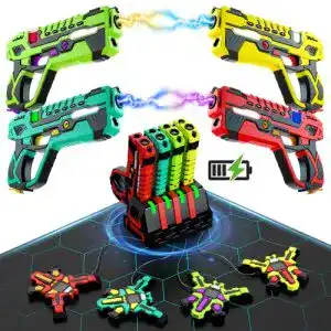 Lasertag-Set VATOS wiederaufladbar für 4 Spieler