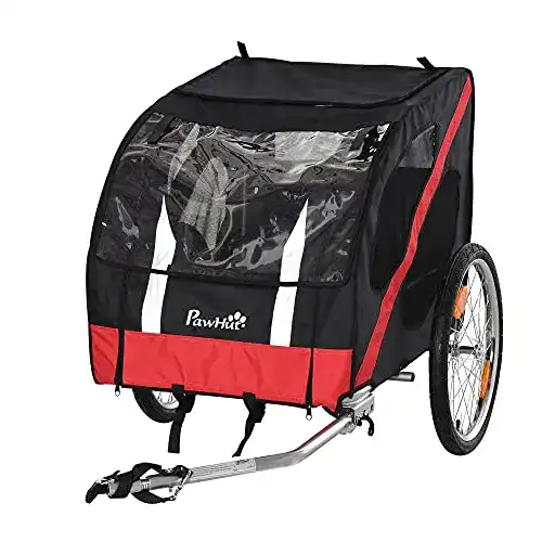 Hundeanhänger PawHut für Fahrräder und Outdoor-Aktivitäten