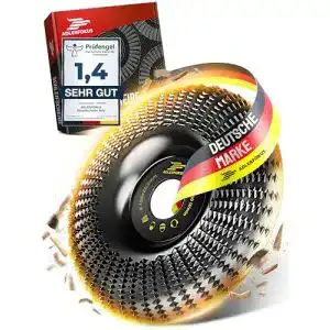 Raspelscheibe Adlerfokus für Winkelschleifer 125mm zur Holzbearbeitung