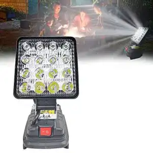 Baustrahler Akku Lampe für Makita 18V, 27W LED Arbeitsleuchte