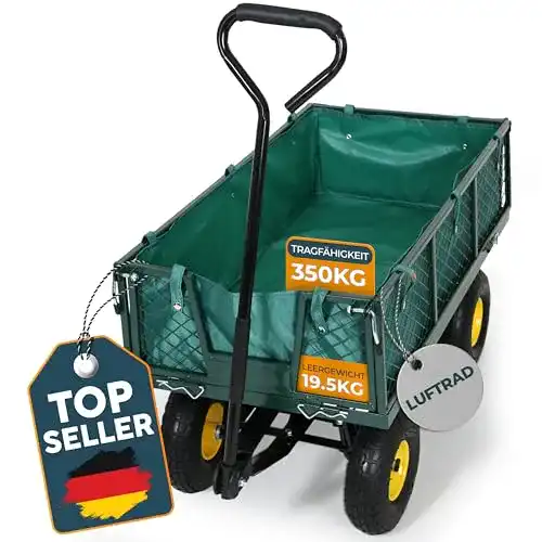 Angelwagen Frosal Gartenwagen Transportwagen mit 350 kg Tragkraft