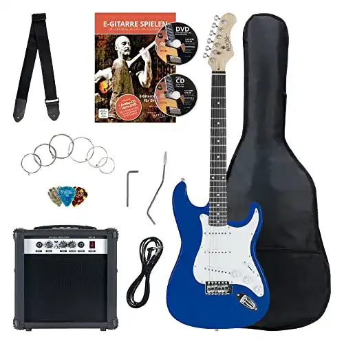 E-Gitarren Set Rocktile Banger’s Pack Komplettset Blau