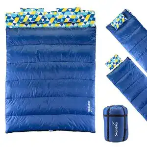 Skandika Schlafsack Iceland Double Flanell für Erwachsene