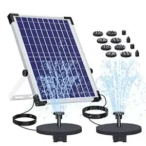 Solar-Teichpumpe von AISITIN mit 10W Solarpanel für Springbrunnen