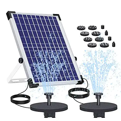 Solar-Teichpumpe von AISITIN mit 10W Solarpanel für Springbrunnen