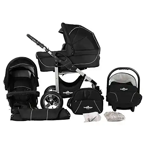 Bergsteiger Capri 3 in 1 Kombikinderwagen Set mit 10 Teilen