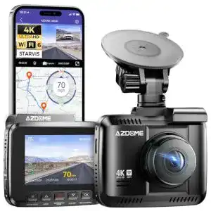 Azdome 4K Dashcam mit WiFi und GPS für Fahrzeugüberwachung