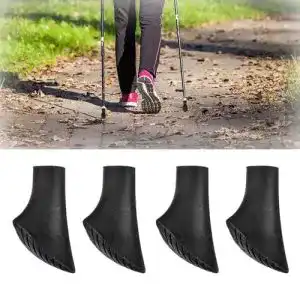 Nordic Walking Pads Yuguolan – 4 Stück Gummipuffer für Walkingstöcke