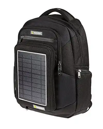 Solarrucksack SunnyBAG Explorer in Schwarz für Outdoor-Aktivitäten
