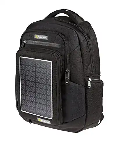 Solarrucksack SunnyBAG Explorer in Schwarz für Outdoor-Aktivitäten