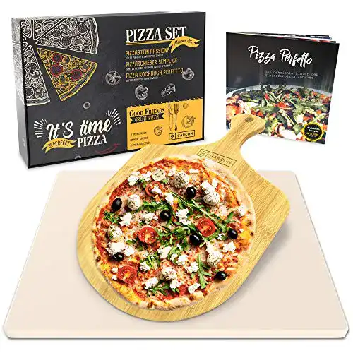 Pizzastein Garcon für Backofen und Gasgrill im Vergleich
