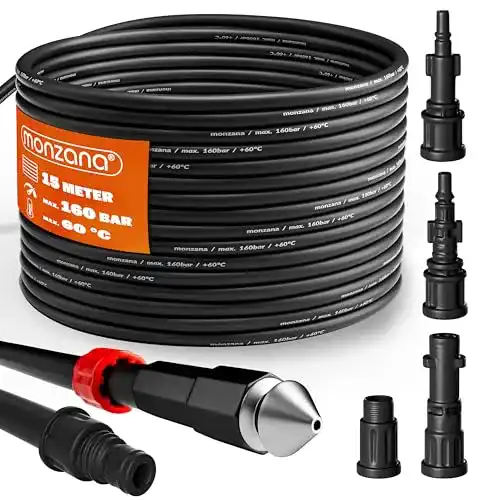 Rohrreinigungsschlauch Set von Deuba, 15m, 160 Bar