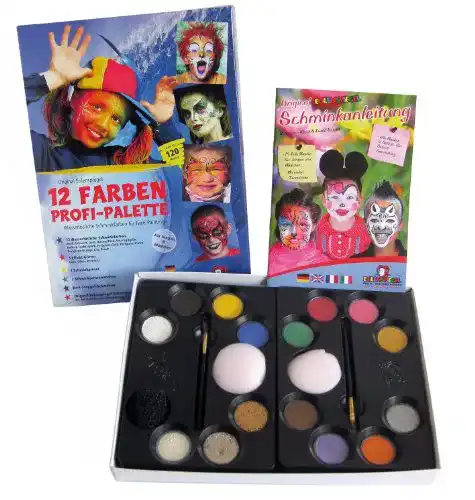 Kinderschminke Eulenspiegel 212011 Profi Schmink-Palette