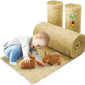 Hanfmatte für Nager – 100% Hanf, 5m Rolle, 70cm Breite, 10mm dick