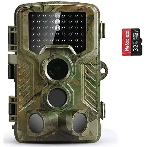 Wildkamera Coolife 21MP mit Bewegungsmelder und Nachtsicht IP67