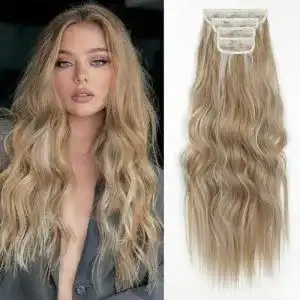 Haartressen ShowJarlly Clip in Extensions 60 cm, 4-teiliges Set für volles Haar