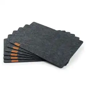Platzdeckchen Hoffmann 6er Set abwaschbare Tischsets aus Filz