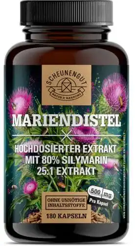 Mariendistel Kapseln von Scheunengut mit 1500mg Silymarin
