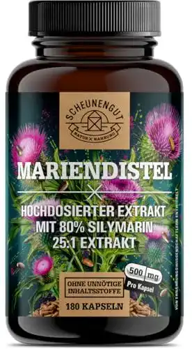 Mariendistel Kapseln von Scheunengut mit 1500mg Silymarin