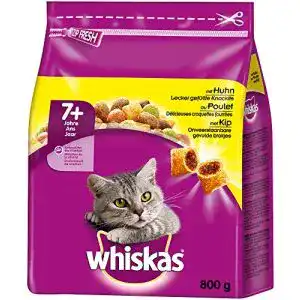 Whiskas Katzenfutter Trockenfutter für Senioren ab 7 Jahren
