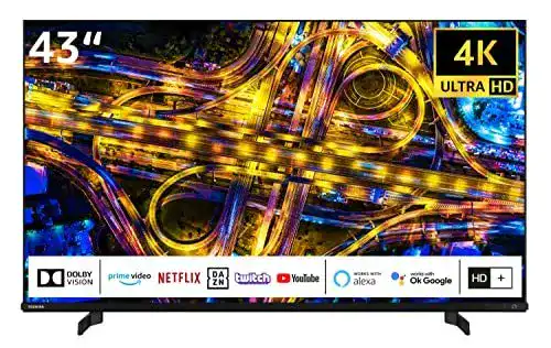 Toshiba 43UL4D63DGY 43 Zoll Fernseher und Smart TV im Vergleich