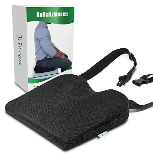 Keilkissen für Auto und Büro – Ergonomisches Sitzkissen