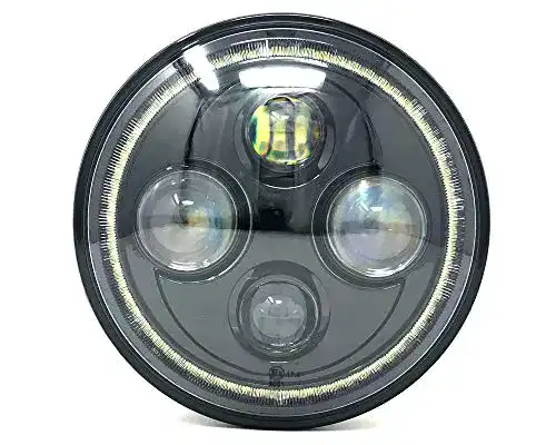7 Zoll LED Scheinwerfer für Motorräder – Alchemy Parts Projektor