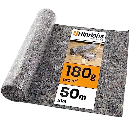 Malervlies Tapete Hinrichs 50m Rolle 180g/m² – Abdeckvlies für Malerarbeiten