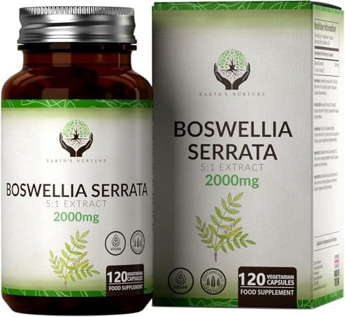 Weihrauch-Kapseln von Earth’s Nurture mit Boswellia serrata