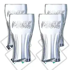 Roxley Cola X4S Pint-Gläser für Kinderpartys, 473 ml, transparent