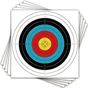 Zielscheibe Three Archers 20 Blätter 60 cm für Bogenschießen