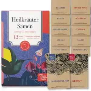Kräuter Samen Set von Magic Garden Seeds – 12 samenfeste Heilkräuter